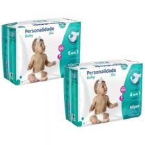 Fralda Descartável Personalidade Baby Plus Hiper 2 Pacotes Tamanho P Com 100 Unidades Cada Fralda Descartável Personalidade Baby Plus Hiper 2 Pacotes Tamanho P Com 100 Unidades Cada