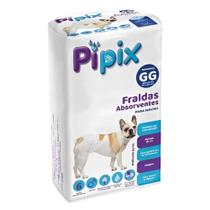 Fralda Descartável Pipix Para Cães Machos GG com 6 Unidades Fralda Descartável Pipix Para Cães Machos GG com 6 Unidades