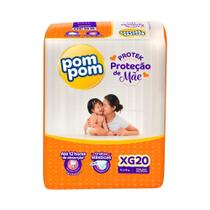 Fralda Descartável Pom Pom Derma Protek Jumbo Tamanho XG - 6 Pacotes com 20 Fraldas - Total 120 Tiras Fralda Descartável Pom Pom Derma Protek Jumbo Tamanho XG - 6 Pacotes com 20 Fraldas - Total 120 Tiras