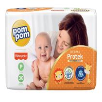 Fralda Descartavel Pompom Derma Protek Jumbo P C/30