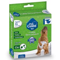 Fralda Descartável PróCanine G Para Cães com 3 und Fralda Descartável PróCanine G Para Cães com 3 und