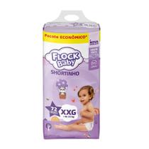 Fralda Descartável Shortinho Flock Baby XXG 72 Unidades Fralda Descartável Shortinho Flock Baby XXG 72 Unidades