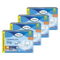 Fralda Descartável Tena para Adulto Slip Dermacare Tamanho M - 4 Pcts c/ 16 Frald - Tot 64 Tir - Lev 16 Pag 14