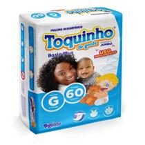 Fralda Descartável Toquinho Basic Plus G 60 Fraldas Fralda Descartável Toquinho Basic Plus G 60 Fraldas