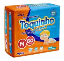 FRALDA DESCARTÁVEL TOQUINHO CONFORT MEGA M C/80 DE 4 á 9,5KG FRALDA DESCARTÁVEL TOQUINHO CONFORT MEGA M C/80 DE 4 á 9,5KG