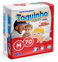 Fralda Descartável Toquinho de Gente Basic Plus M 4 a 9,5 KG - 70 Tiras Fralda Descartável Toquinho de Gente Basic Plus M 4 a 9,5 KG - 70 Tiras