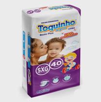 Fralda Descartável Toquinho de Gente Basic Plus Tamanho SXG - 40 Tiras Fralda Descartável Toquinho de Gente Basic Plus Tamanho SXG - 40 Tiras