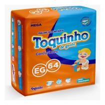 Fralda Descartável Toquinho De Gente Confort Sec Super - EG 64 fraldas por pacote