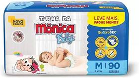 Fralda Descartável Turma Da Monica Baby M 90 Unidades - Turma Mônica - Turma Da Mônica