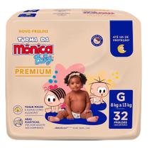 Fralda Descartável Turma Da Mônica Baby Premium G - 32 Unidades