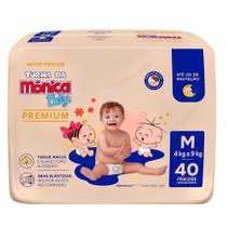 Fralda Descartável Turma Da Mônica Baby Premium M - 40 Unidades