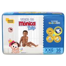 Fralda Descartável Turma da Mônica Baby - Tam XXG - 16 Fraldas - BARATO