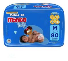 Fralda Descartável Turma Da Mônica Giga M 80 Quatrosec Fralda Descartável Turma Da Mônica Giga M 80 Quatrosec