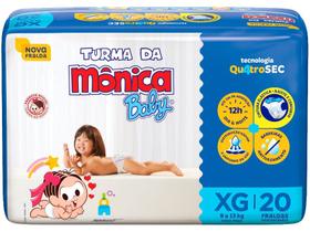 Fralda descartável turma da mônica quatrosec nova xg 12 à 15 kg Fralda descartável turma da mônica quatrosec nova xg 12 à 15 kg