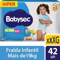 Fralda Descartável UltraSec Hiper Babysec Galinha Pintadinha XXXG 42 Unidades Fralda Descartável UltraSec Hiper Babysec Galinha Pintadinha XXXG 42 Unidades