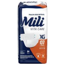 Fralda Descartável Uso Adulto Mili Vita Care Xg C/07 Uni