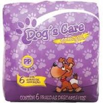 Fralda Dog's Care para fêmeas Pp - Pacote de 6 Unidades