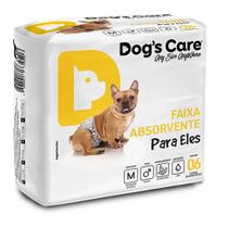 Fralda dogs care desc macho m c/6 unds - pct