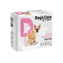 Fralda Dogs Care Para Cães Femêas 12 Un M Descartavel