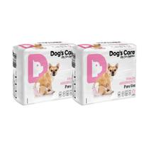 Fralda Dogs Care Para Cães Femêas 12 Un M Descartavel Kit-2