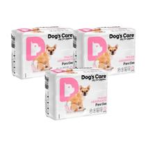 Fralda Dogs Care Para Cães Femêas 12 Un P Descartavel Kit-3