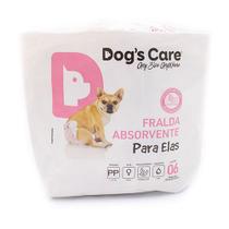 Fralda Dogs Care para Cães Fêmeas Tamanho Pp 6 unidades