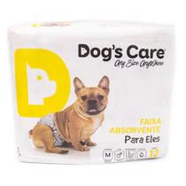 Fralda Dogs Care para Cães Machos com 12 Unidades M