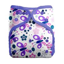 Fralda Ecológica Reutilizável AIO com absorvente Borboletas 3kg a 15kg