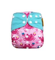Fralda Ecológica Reutilizável Bebê Caranguejo 3kg a 15kg