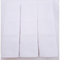 Fralda Estrela C/ Bainha 30x40 PT C/ 12UN Branco Mabber