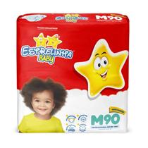 Fralda Estrelinha Hiper M com 90 Unidades