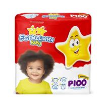Fralda Estrelinha Hiper P com 100 Unidades
