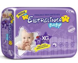 Fralda Estrelinha Hiper XG c/70 Unidades