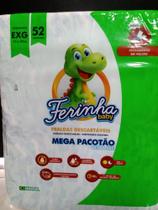 Fralda Ferinha Baby EXG 52 fraldas pacote mega Fralda Ferinha Baby EXG 52 fraldas pacote mega