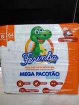 Fralda Ferinha Baby G 64 fraldas pacote mega