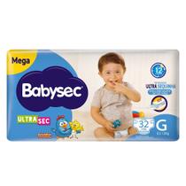 Fralda Galinha Pintadinha Babysec Ultrasec Mega Tamanho P AO XXG até 42 UNI