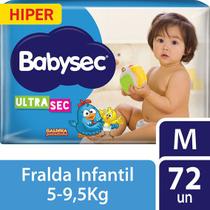 Fralda Galinha Pintadinha Ultrasec Babysec Hiper Pacotão M 72 Unidades