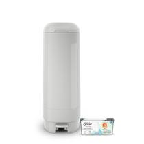 Fralda Genie Signature Pail Grey com 1 recarga Easy Roll