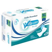 Fralda Geriátrica Adulto Descartável Unissex Pacotão Vitacare Mega 26 Unidades Tamanho XG
