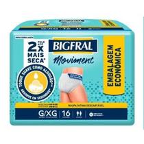 Fralda Geriátrica Adulto Descartável Unissex Tipo Calça Bigfral Moviment G XG