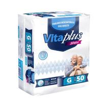 Fralda Geriátrica Adulto G Vita Plus Care Com 50 Unidades