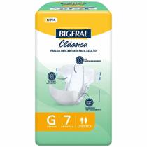 Fralda Geriátrica Bigfral Clássica Tamanho G 7 Unidades