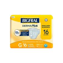 Fralda Geriátrica Bigfral Derma Plus Econômica G (C/16) - Bigfral