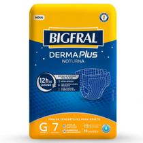 Fralda Geriátrica Bigfral Derma Plus Noturna Tamanho G - 8 Pacotes com 7 Fraldas - Total 56 Tiras Fralda Geriátrica Bigfral Derma Plus Noturna Tamanho G - 8 Pacotes com 7 Fraldas - Total 56 Tiras