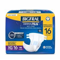 Fralda Geriátrica Bigfral Derma Plus Noturna XG 16 Unidades