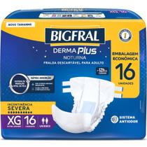 Fralda Geriátrica Bigfral Derma Plus Noturna XG 16 Unidades