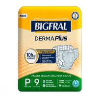 Fralda geriatrica bigfral derma plus p 9 un