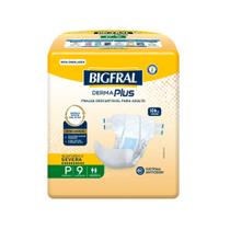 Fralda Geriátrica Bigfral Derma Plus P com 9un Fralda Geriátrica Bigfral Derma Plus P com 9un