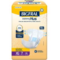 Fralda Geriátrica Bigfral Derma Plus Regular XG 7 Unidades
