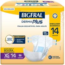 Fralda Geriátrica Bigfral Derma Plus XG 14 Unidades Fralda Geriátrica Bigfral Derma Plus XG 14 Unidades